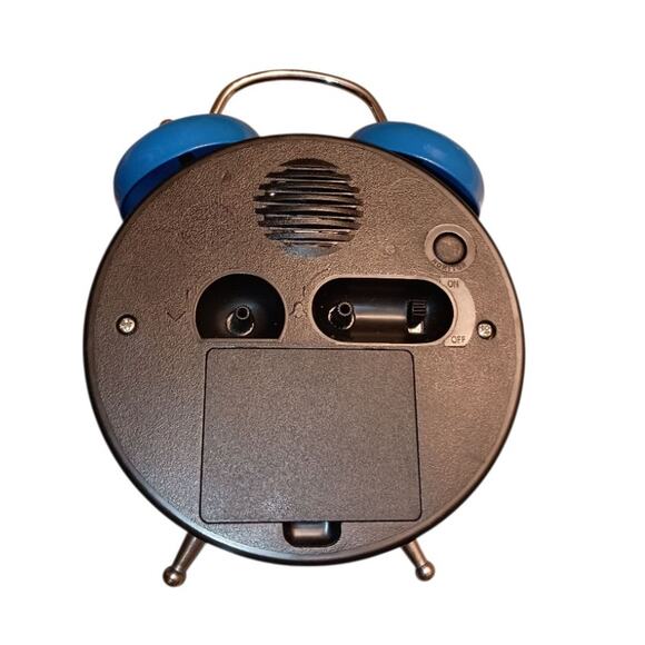 Vintage Wacky Wakers The Mad Bluebird Battery Powered Bell Alarm Clock Blue - Picture 2 of 2